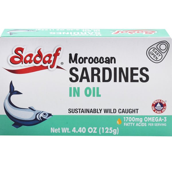 Sadaf Moroccan Sardines In Oil - 4.4oz