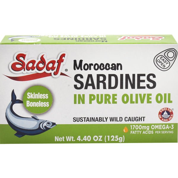 Sadaf Moroccan Sardines In Pure Olive Oil 125g