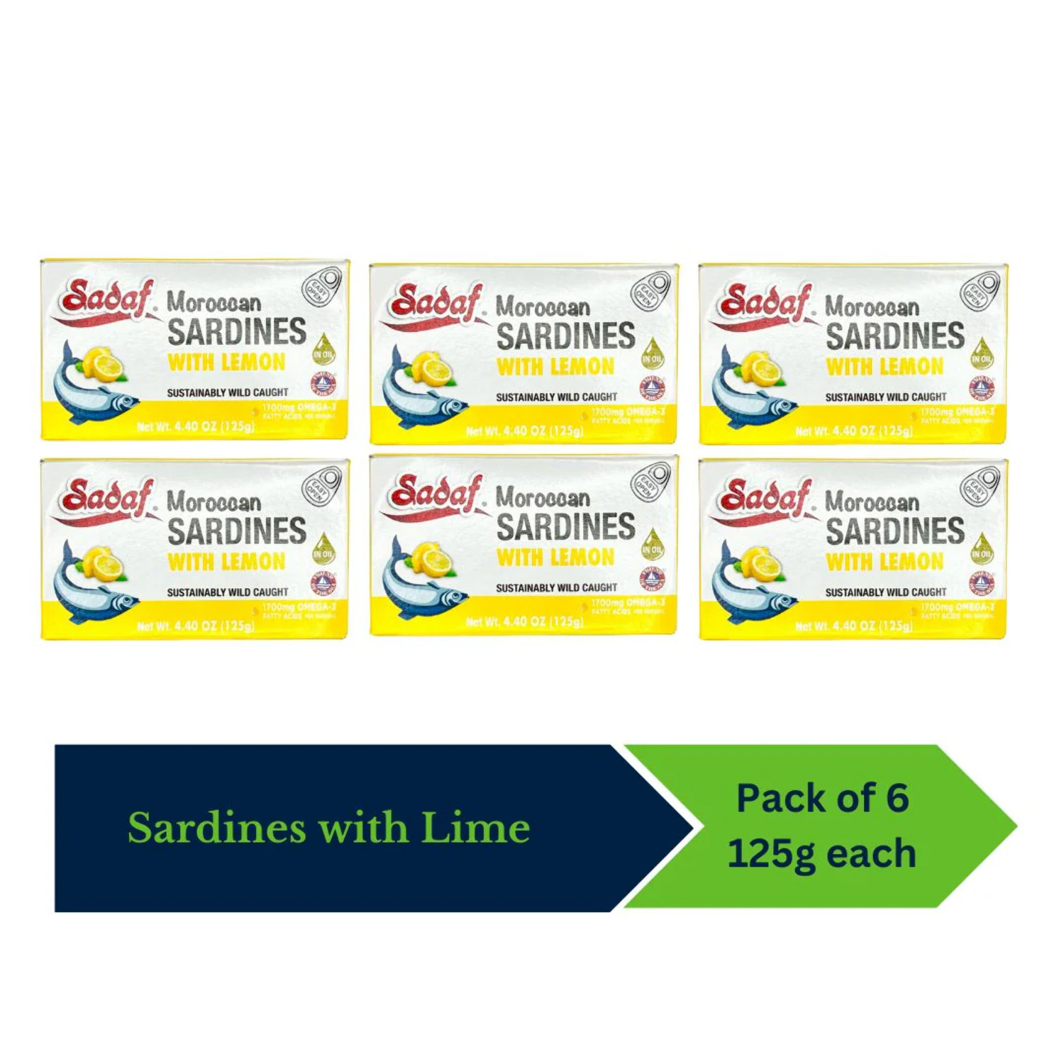 Sadaf Moroccan Sardines With Lemon 125g