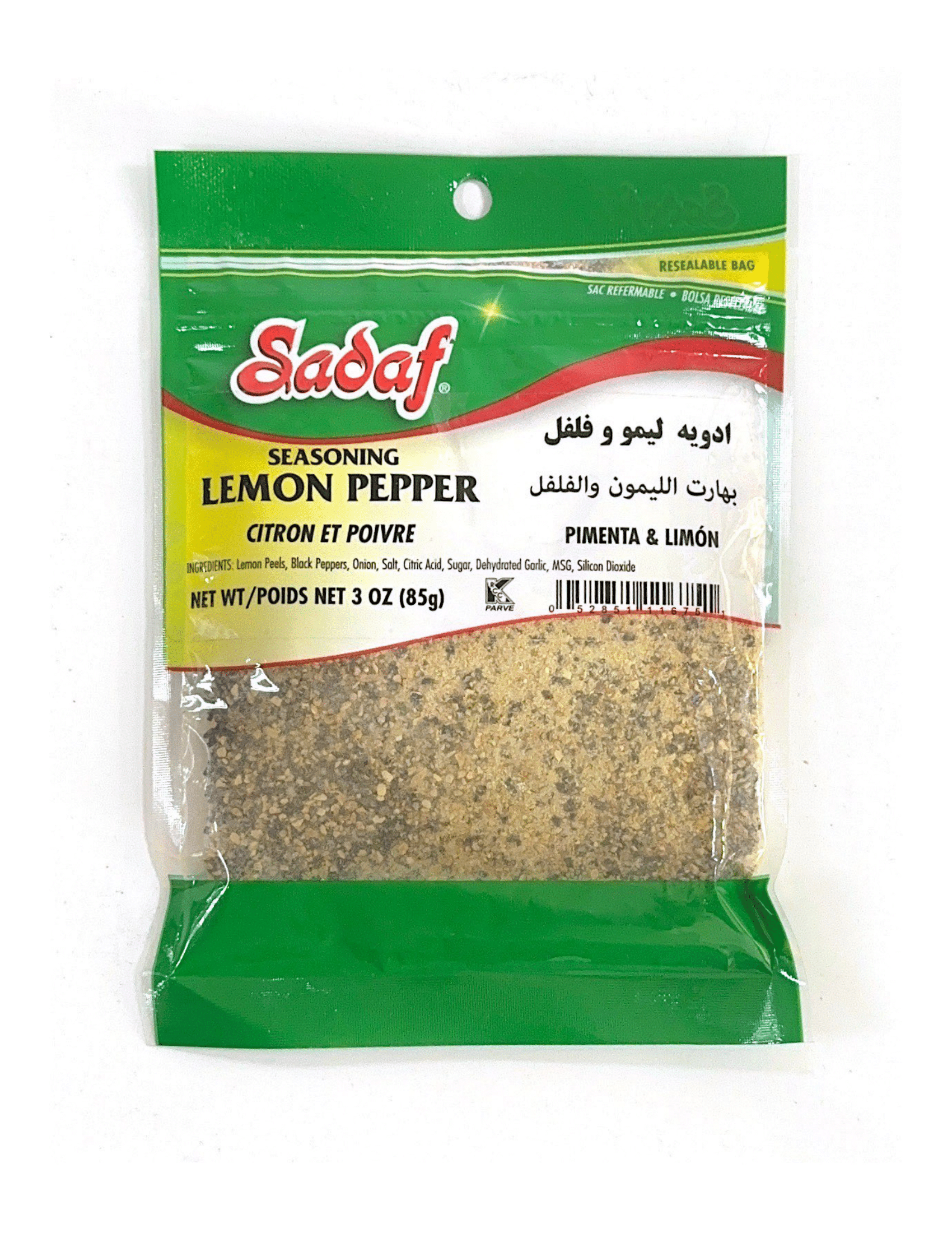 Sadaf Lemon Pepper Seasoning - 3 Oz