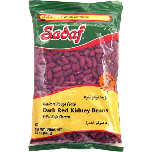 Sadaf-Dark Red Kidney Beans 24 Oz 680 Gr