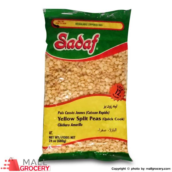 Sadaf Yellow Split Peas Fast Cook 24oz