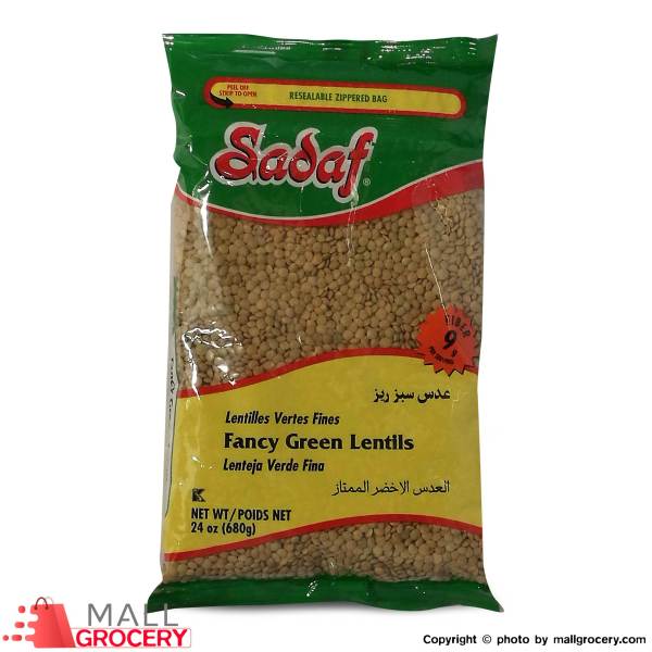 Sadaf Lentils Green Fancy 24 Oz 680 Gr