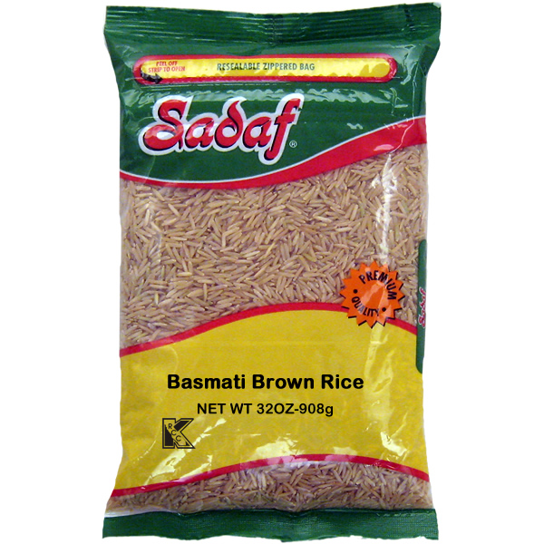 Sadaf Brown Basmati Rice Aged Premium 2 Lb