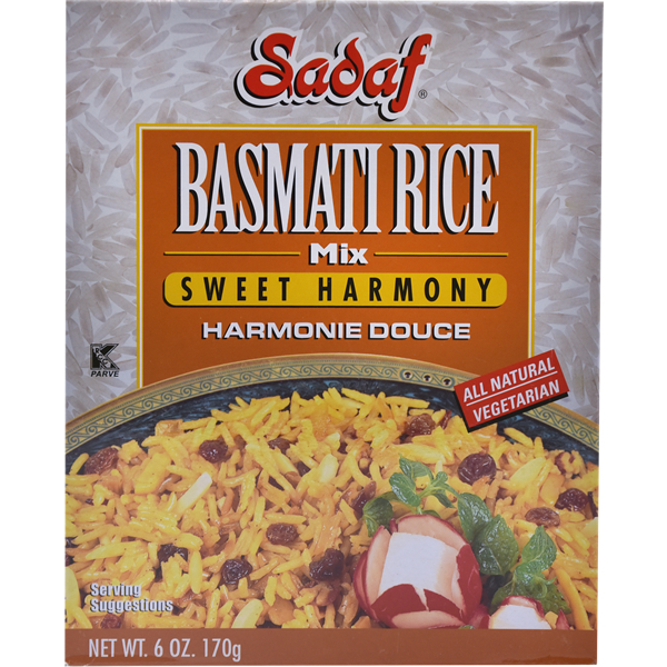 Sadaf Basmati Rice Mix Sweet Harmony 6 Oz