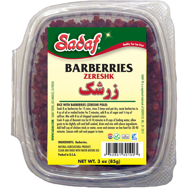 Sadaf Dried Barberries – Zereshk 3 Oz