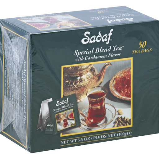 Sadaf Tea Bag With Cardamom Flavor, Special Blend