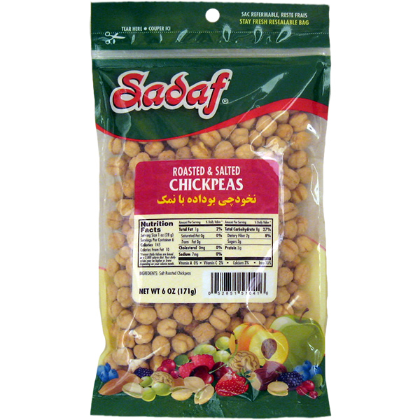 None Sadaf Chickpeas Roasted & Salted 6 Oz