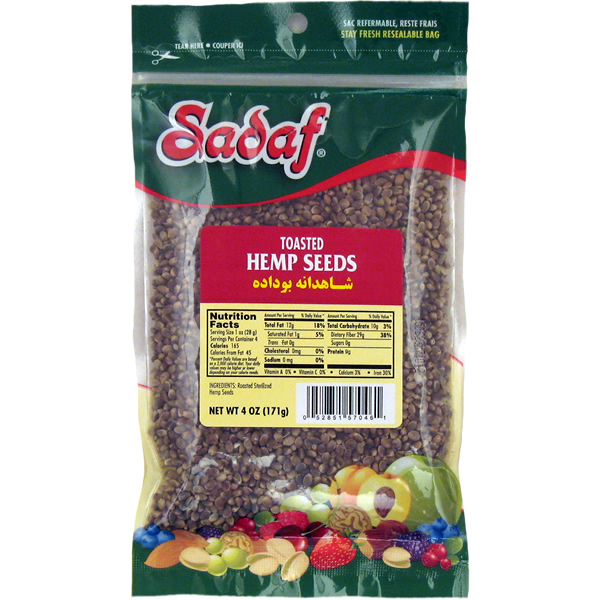 Sadaf Hemp Seeds Toasted 4 Oz