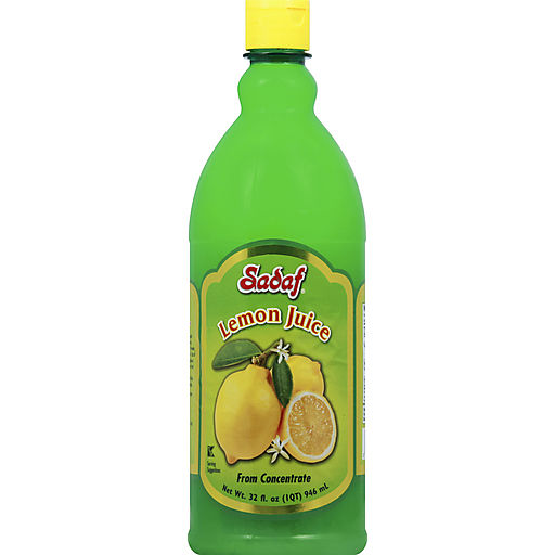 Sadaf Lemon Juice From Concentrate 32 Oz