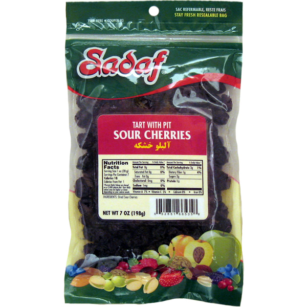 Sadaf Sour Cherries – Tart With Pit 7 Oz