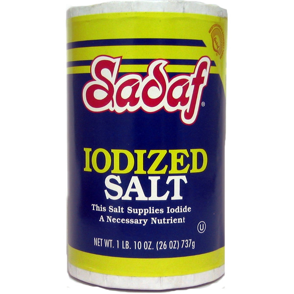 Sadaf Iodized Salt 26 Oz