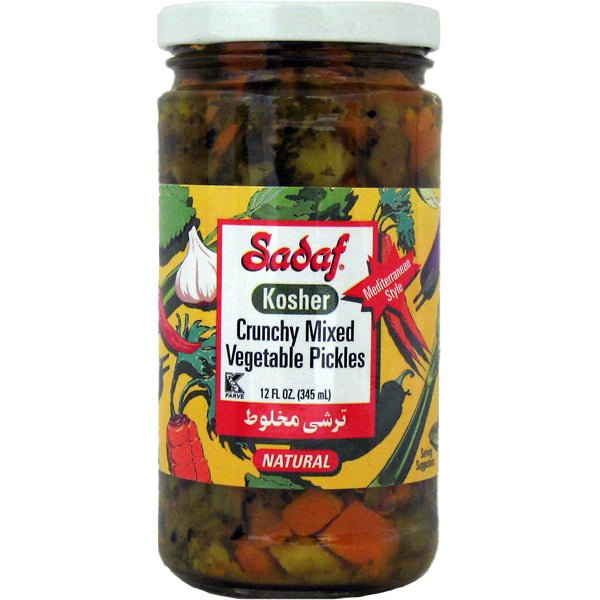 Sadaf Kosher Crunchy Mixed Vegetable Pickles 12 Oz