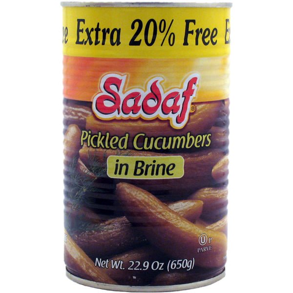 Sadaf Pickled Cucumbers In Brine Extra 20% 22.8 Oz