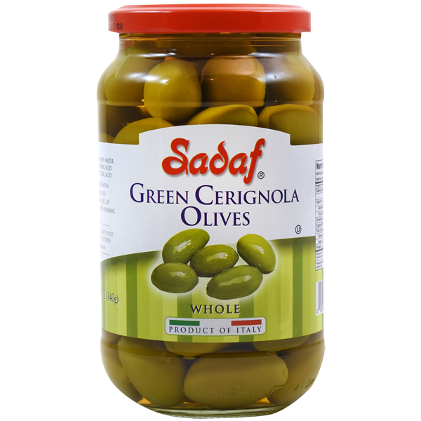Green Cerignola Sicilian Olives