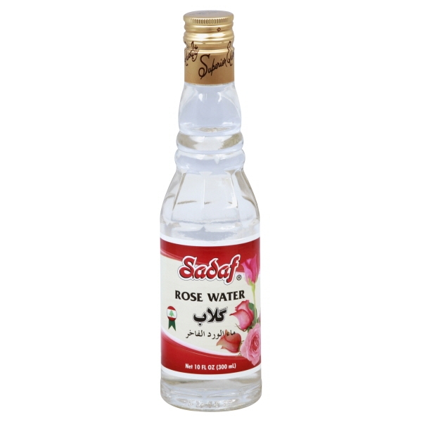 Sadaf Rose Water Glass Bottle, 10 Fl. Oz