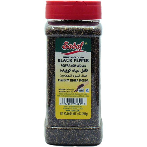 Sadaf Black Pepper Table Ground 10 Oz