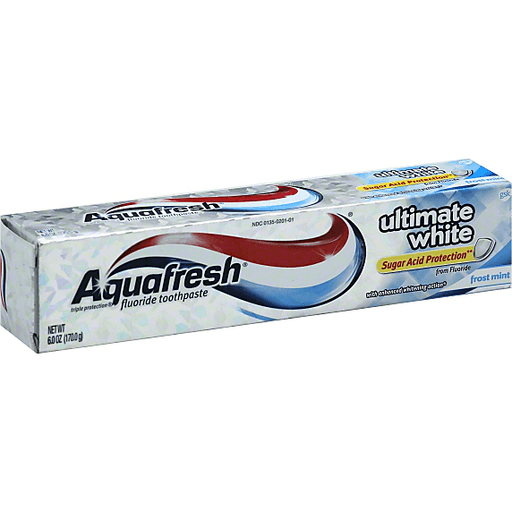 Aquafresh Triple Protection Ultimate White Frost Mint Fluoride Toothpaste 6.0 Oz. Tube