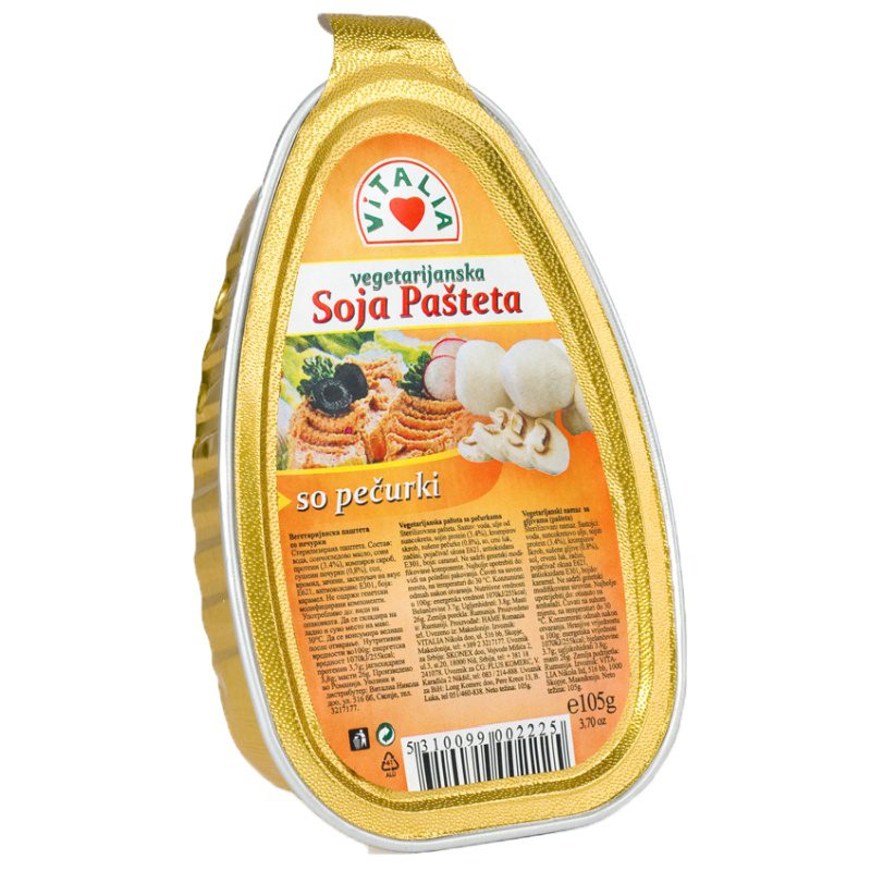 Vitalia Vegetarian Soya Pate With Mushrooms 105g