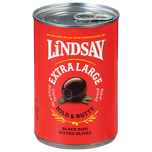 Lindsay California Black Ripe, Pitted, Extra Large Olives - 6 Oz