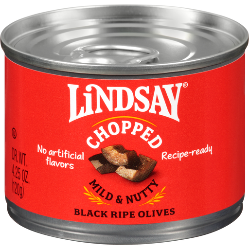 Lindsay Chopped Black Ripe Olives 4.25 Oz. Can