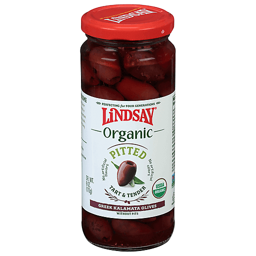 Lindsay Organic Pitted Greek Kalamata Olives 6 Oz. Jar