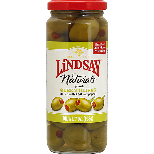 Lindsay Naturals Spanish Queen Olives 7 Oz. Jar