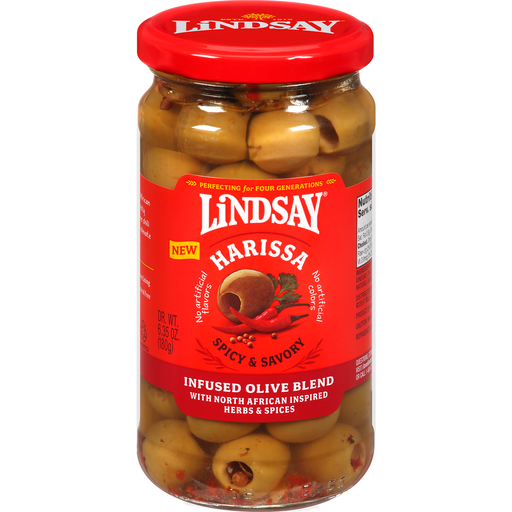 Lindsay Harissa With North African Inspired Herbs & Spices Infused Olive Oil Blend 6.35 Oz. Jar