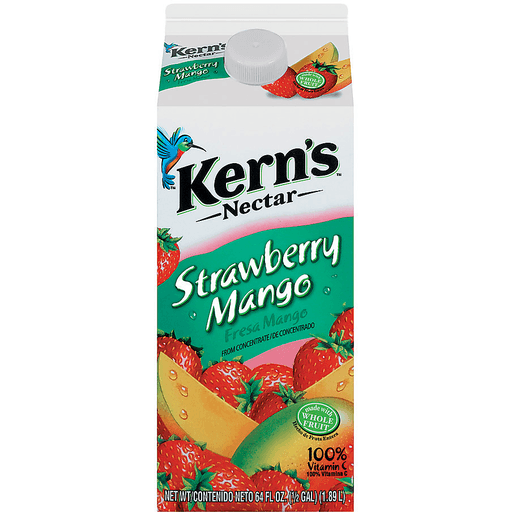 Kern's Strawberry Mango Nectar 64 Fl. Oz. Carton