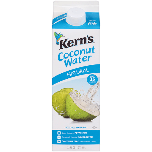 Kern's Natural Coconut Water 32 Fl. Oz. Carton