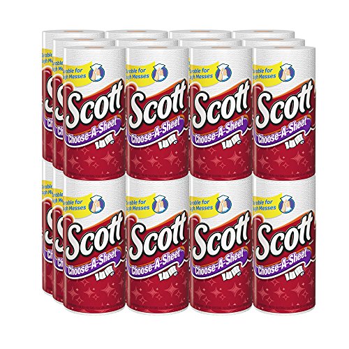 Scott Paper Towels Choose A Sheet, White, 1 Mega Roll