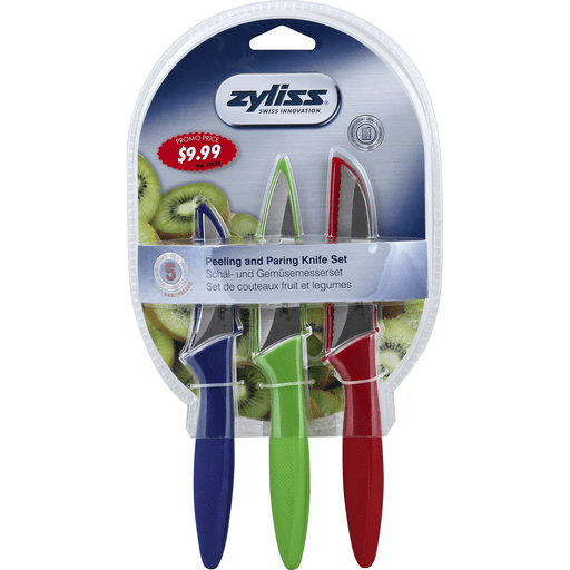 Zyliss Peeling And Paring Knife Set 3 Pieces