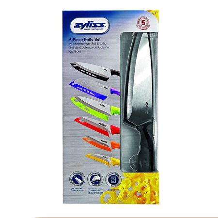 Zyliss 6 Piece Knife Set With Sheath Covers