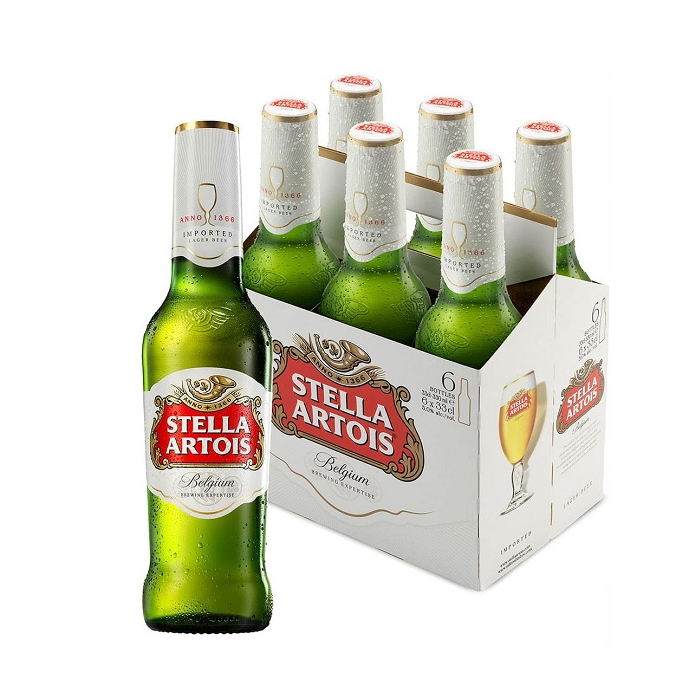 Stella Artois 6 Pack Bottles 330ml