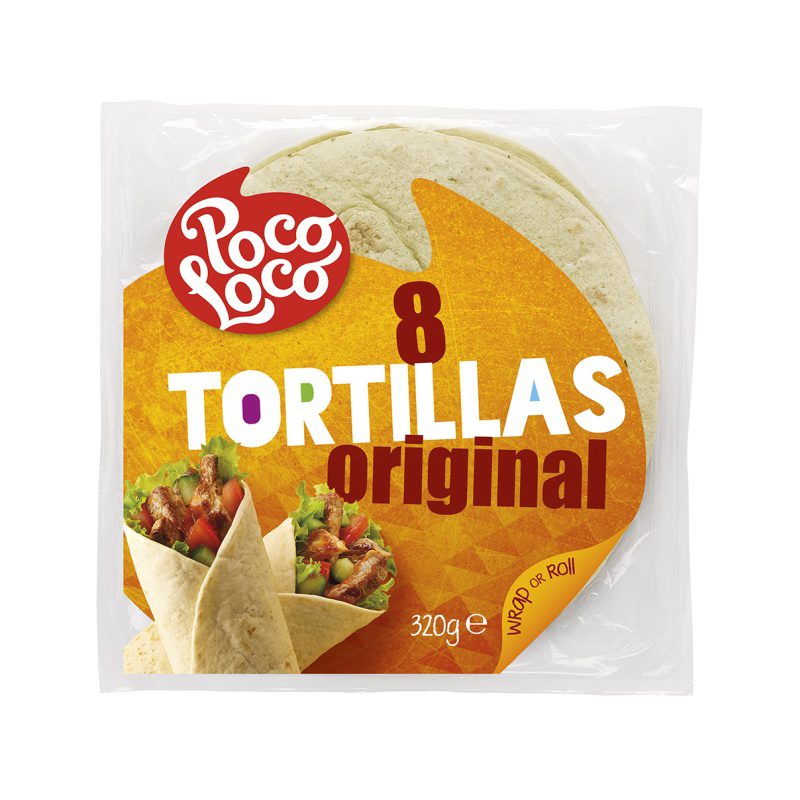 Poco Loco 8 Tortillas Original 320 G