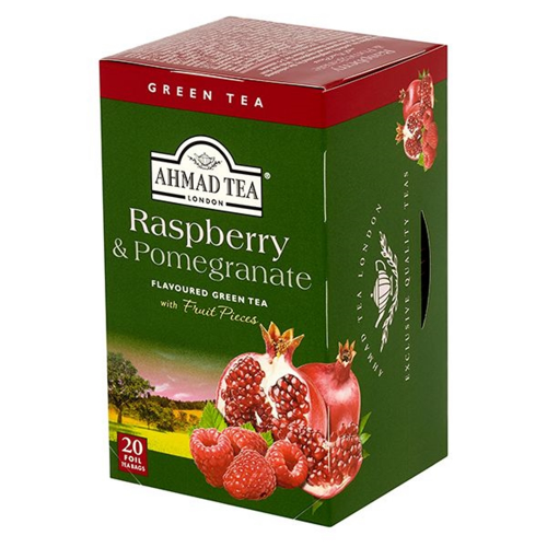Ahmad Tea Green Raspberry & Pomegranate 20 Bags