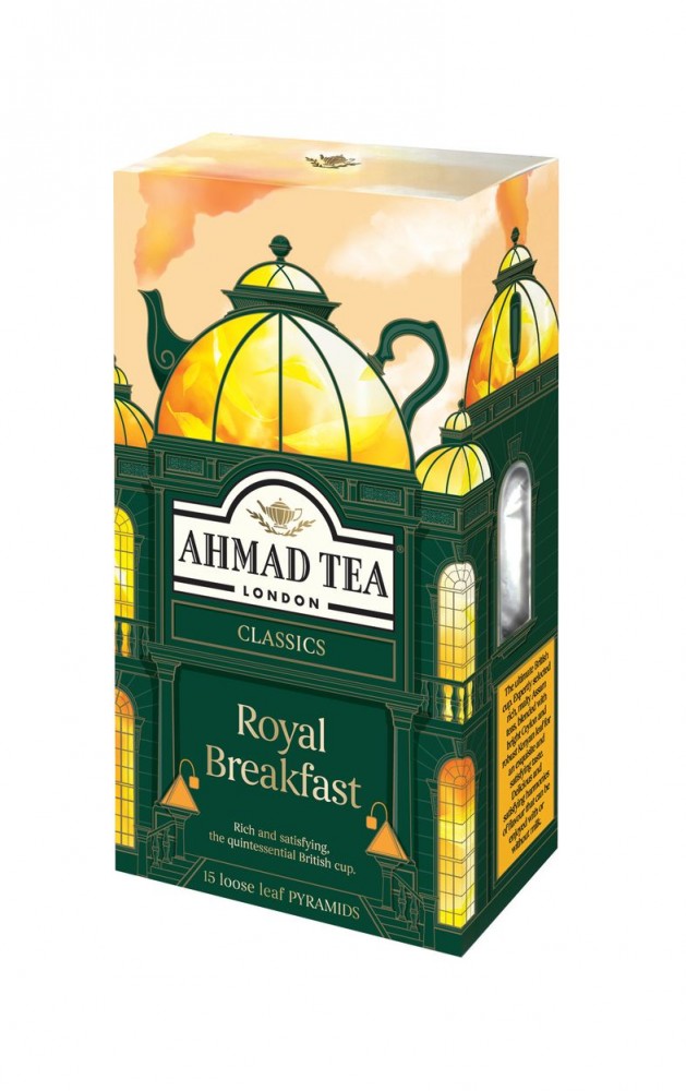 Ahmad Tee Tea Pyramid Royal Breakfast 15pc