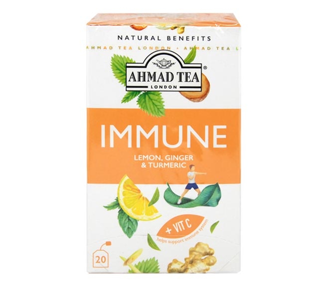 Ahmad Tea Immune - Lemon / Ginger & Turmeric - 20 Bags
