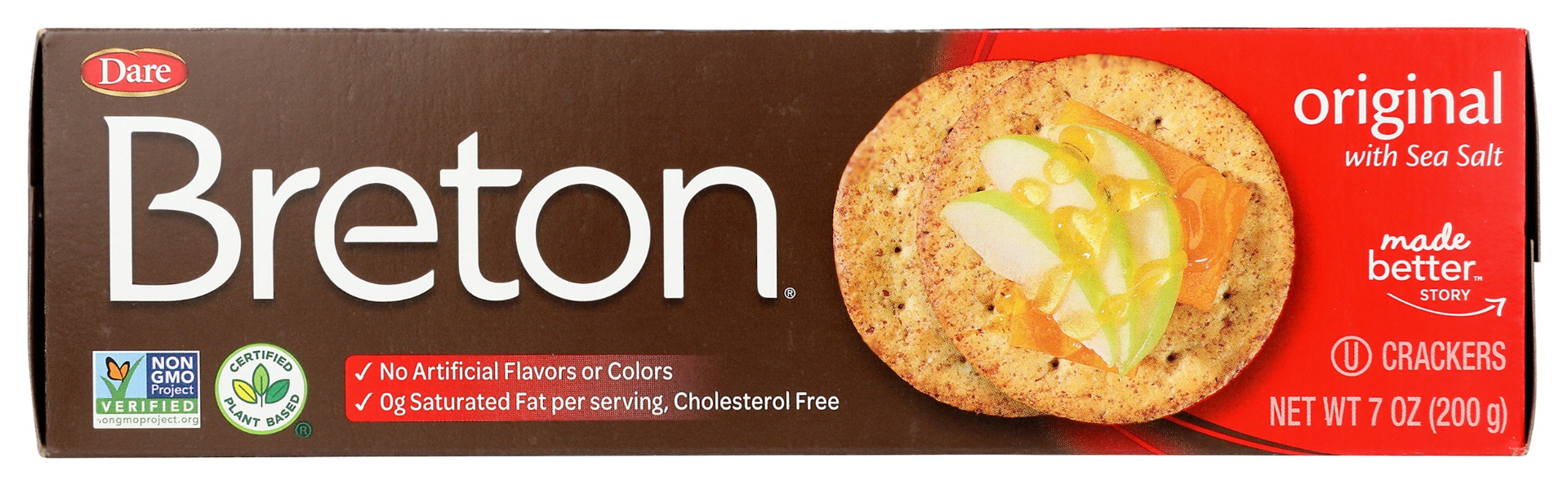 Breton Dare Original Crackers 7 Oz Shipper