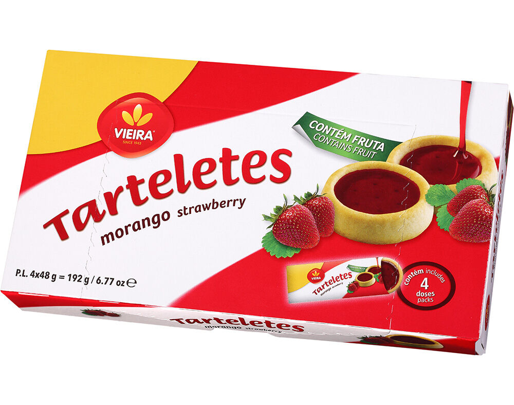 Vieira Tarteletes Morango 192 G