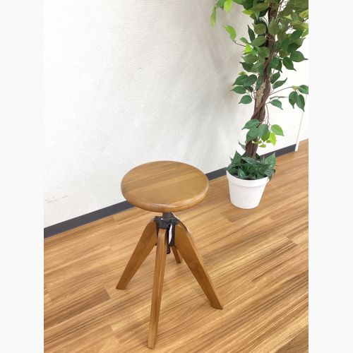 Knot antiques ノットアンティークス) カウンターチェアー ブラウン オーク材×スチール リフト Lo