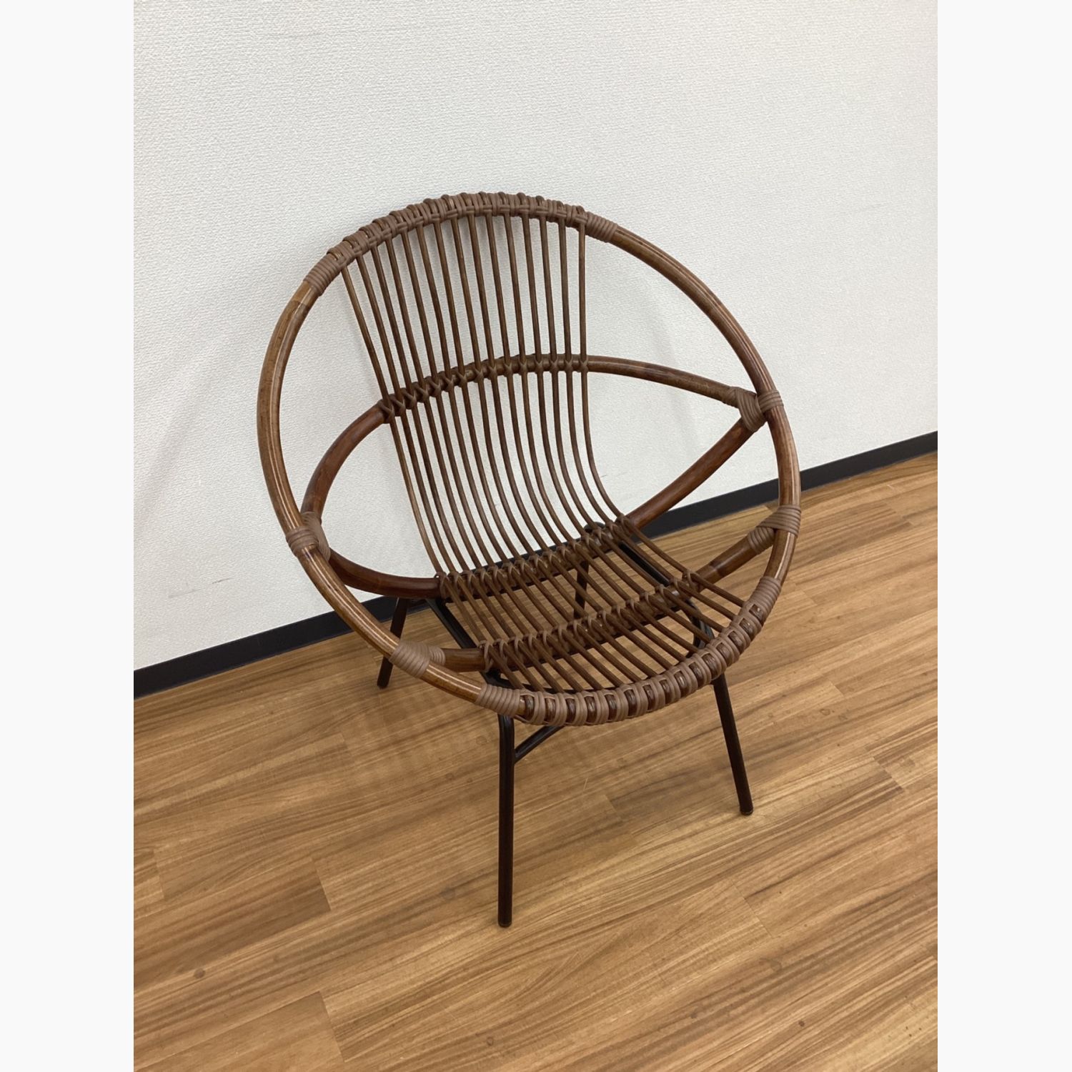 Knot antiques ノットアンティークス) ラウンジチェアー ビゼット 籐×アイアン