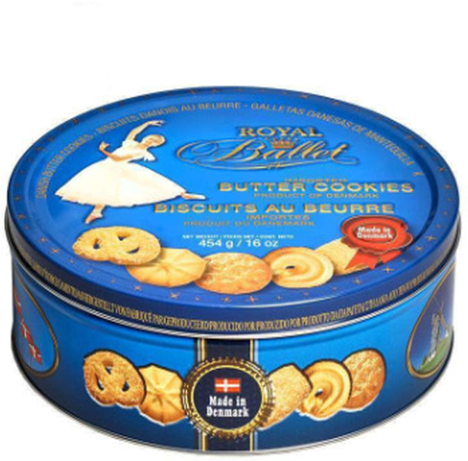 Royal Ballet Danish Butter Cookies, 454 Gr
