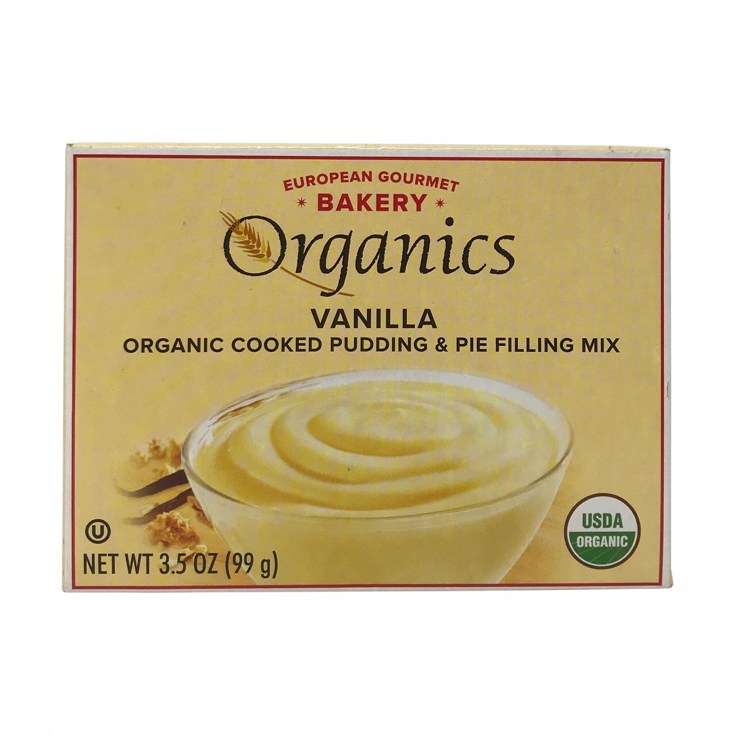 European Gourmet Bakery Organics Vanilla Organic Cooked Pudding & Pie Filling Mix