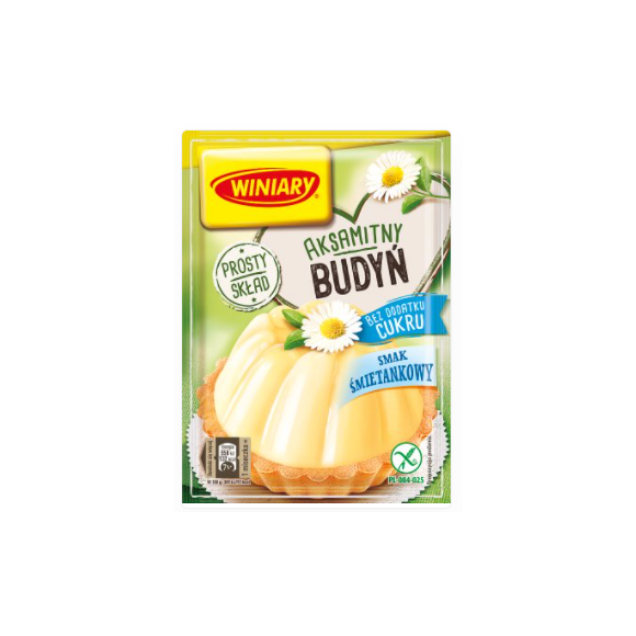 Winiary Cream Flavour Sugar Free Pudding 35g
