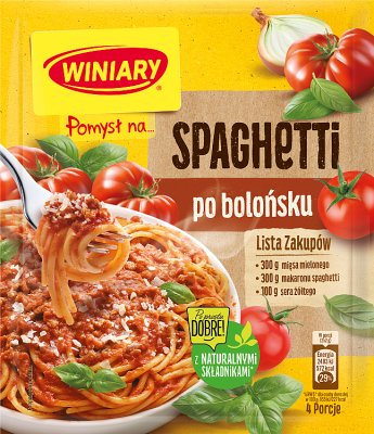 Winiary Pomysł Na... Makaron Spaghetti Po Bolońsku 44 G