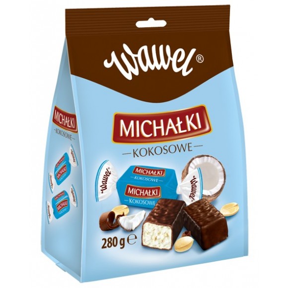 Wawel Dipped Candies Michalki Coconut 280G