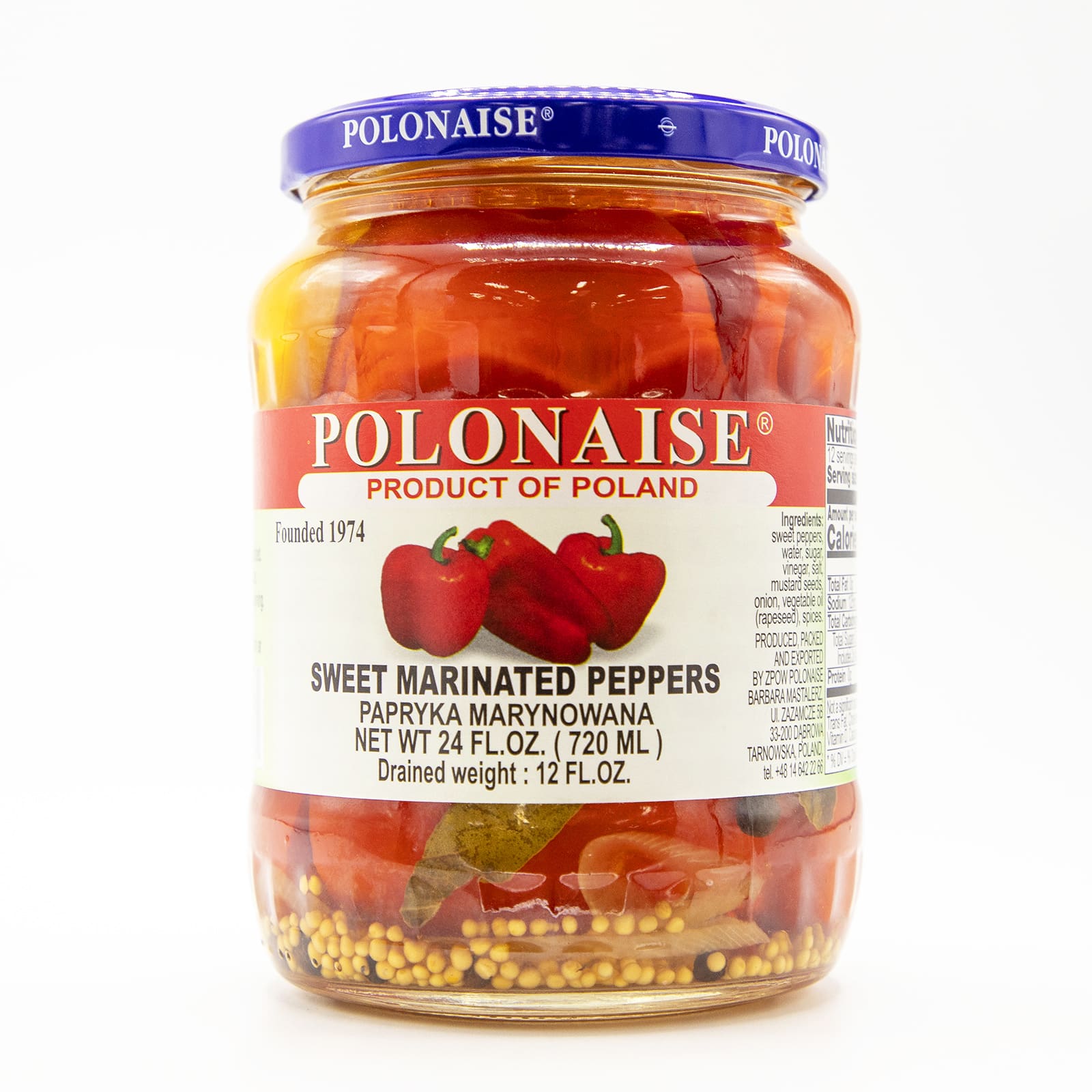 Polonaise 24oz Sweet Marinated Peppers