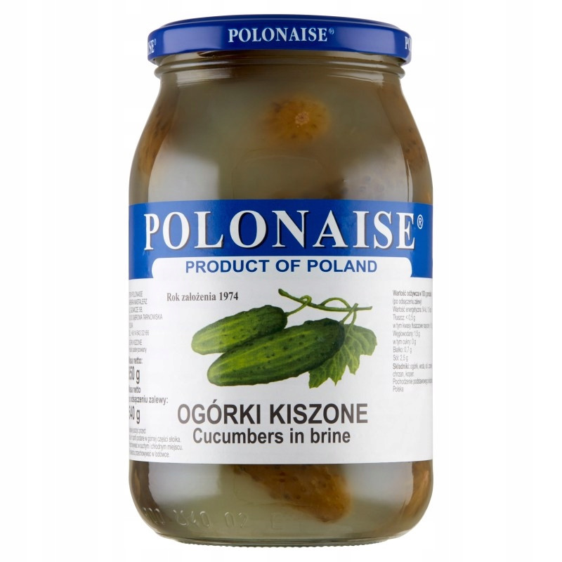 Polonaise Cucumbers In Brine 887ml