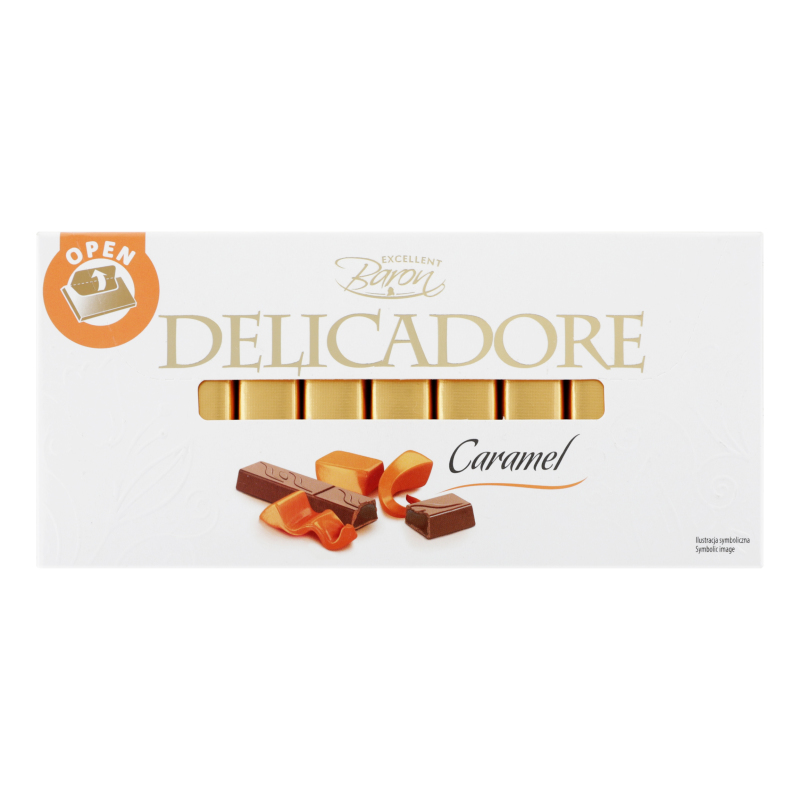 Цукерки Baron 200 Г Delicadore Мол. Шок. З Карамельною Нач. (Польща) И651